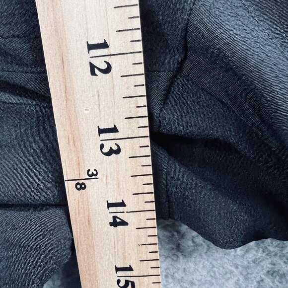 Alfred Dunner Pants Womens 12 Black Cropped Embellished Cuff Beaded Trim Rayon - Picture 8 of 9